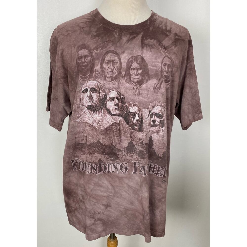 2013 The Mountain David Behrens Cherokee Indian Museum Founding Fathers t-shirt
